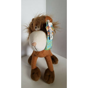 Vintage Bendable Leonard Plush Lion Poseable Stuffed Animal 1998 TLToys NWT